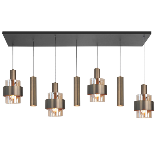 Highlight Hanglamp Marrone Brons Recht 7L