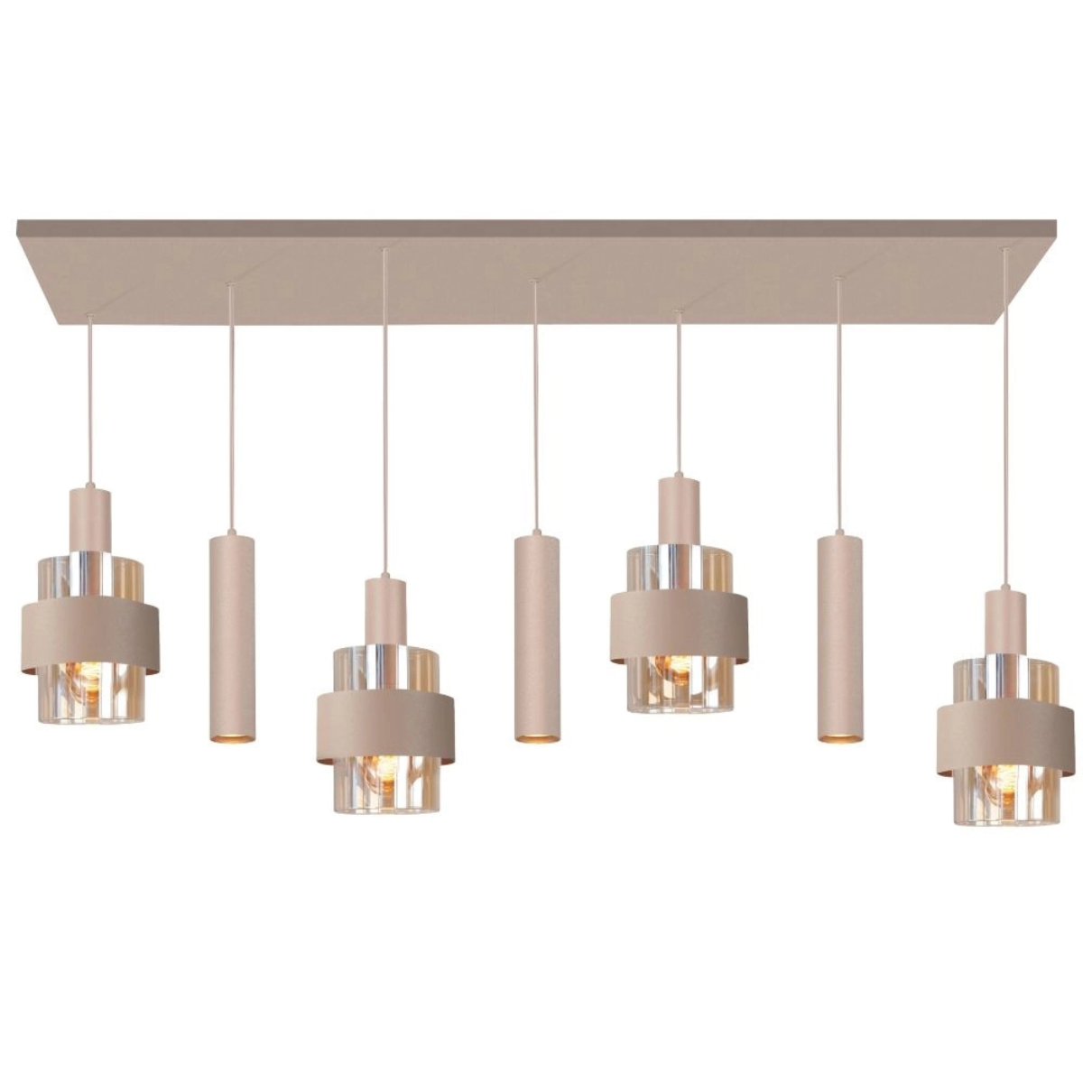 Highlight Hanglamp Marrone Zand Recht 7L