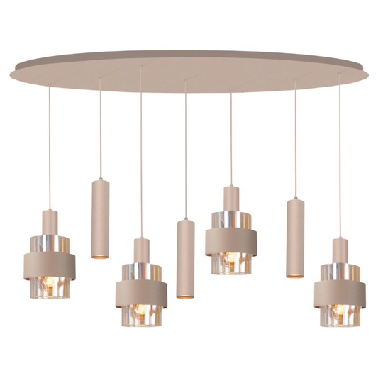 Highlight Hanglamp Marrone Zand Ovaal 7L