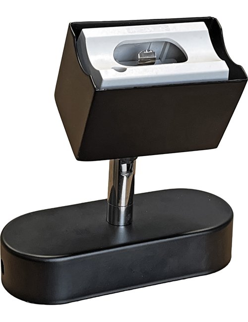 SPL Lamp holder S14d metal housing black Flexible