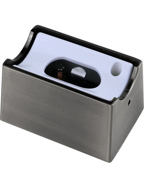 SPL Lamp holder S14d metal housing brushed chrome