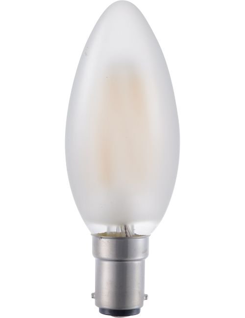SPL LED Ba15d Fila Candle C35x100 230V 320Lm 4W 925 AC Frosted Dim