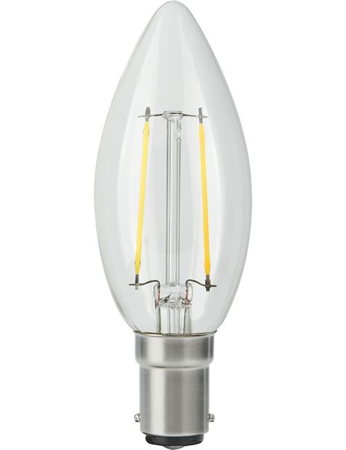 SPL LED Ba15d Fila Candle C35x100 230V 250Lm 2.5W 925 AC Clear Dim