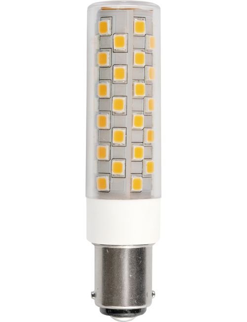 SPL LED Ba15d Tube T18x80 230V 840Lm 6W 830 AC/DC Clear Dim