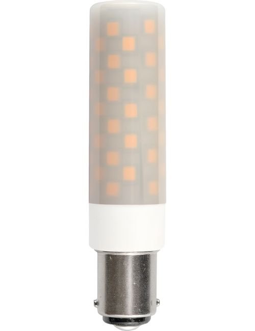 SPL LED Ba15d Tube T18x80 230V 660Lm 6W 830 AC/DC Opal Dim