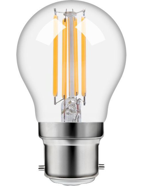 SPL LED Ba22d Fila Ball G45x80 230V 470Lm 4.7W 925 AC Clear Dim