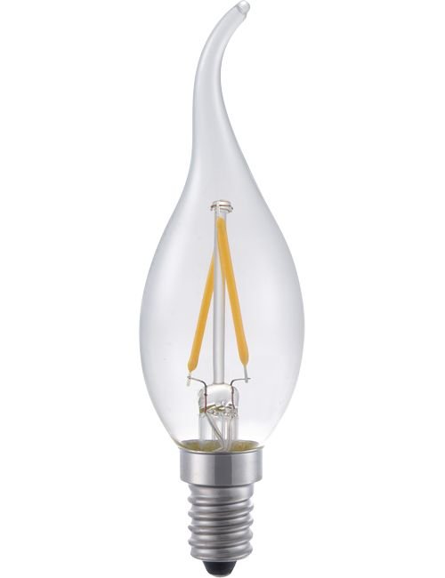 SPL LED E14 Fila Tip Candle C35x120 230V 140Lm 1.5W 925 AC Clear Dim