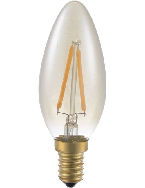 SPL LED E14 Fila Candle C35x100 230V 100Lm 2W 922 AC Gold Dim