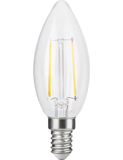 SPL LED E14 Fila Candle C35x100 230V 250Lm 2.5W 927 AC Clear Dim