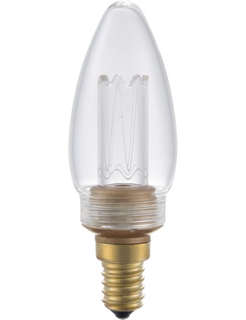 SPL LED E14 Vintage Candle C35x103 230V 65Lm 2.5W 820 AC Clear Dim