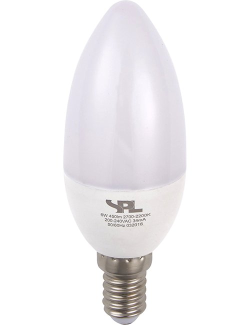 SPL LED E14 DTW Candle C37x105 230V 250Lm 4W 920-927 AC 270° Opal Dim
