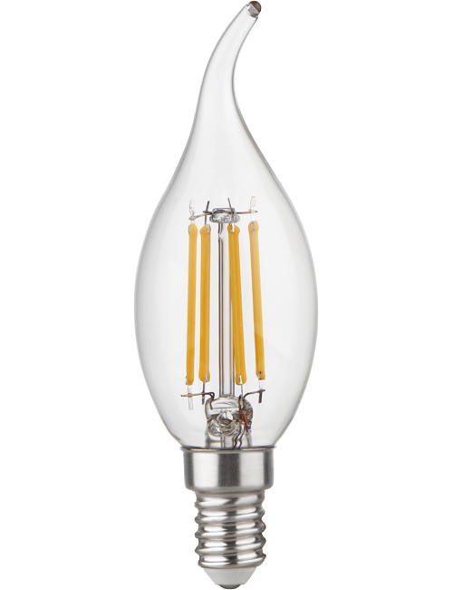 SPL LED E14 Fila Tip Candle C35x110 230V 470Lm 4.7W 927 AC Clear Dim
