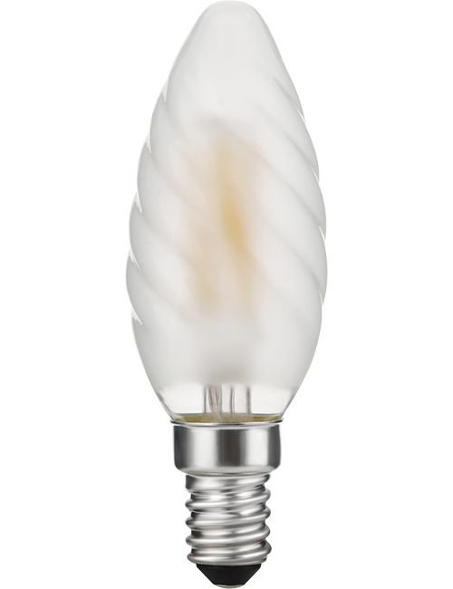 SPL LED E14 Fila Twisted Candle C35x100 230V 320Lm 4W 925 AC Frosted Dim