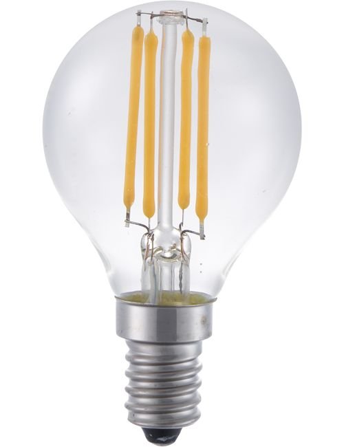 SPL LED E14 Fila Ball G45x75 24V 270Lm 4W-AC 3W-DC 922 AC/DC Clear Non-Dim