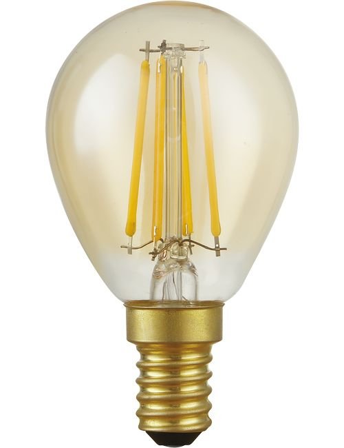 SPL LED E14 Fila Ball G45x80 230V 470Lm 4.7W 922 AC Gold Dim