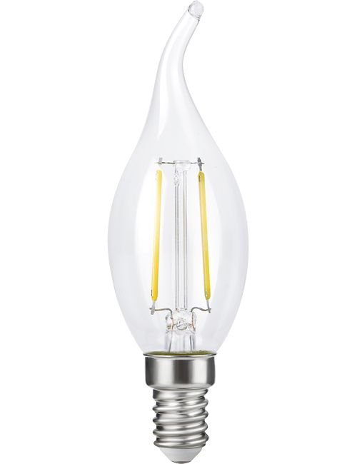 SPL LED E14 Fila Tip Candle C35x110 230V 250Lm 2.5W 927 AC Clear Dim