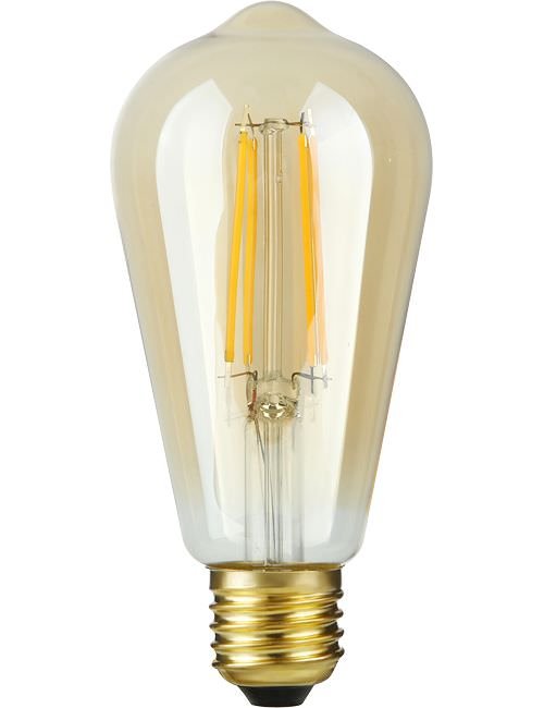 SPL LED E27 Fila Rustika ST64x140 230V 470Lm 4.7W 922 AC Gold Dim