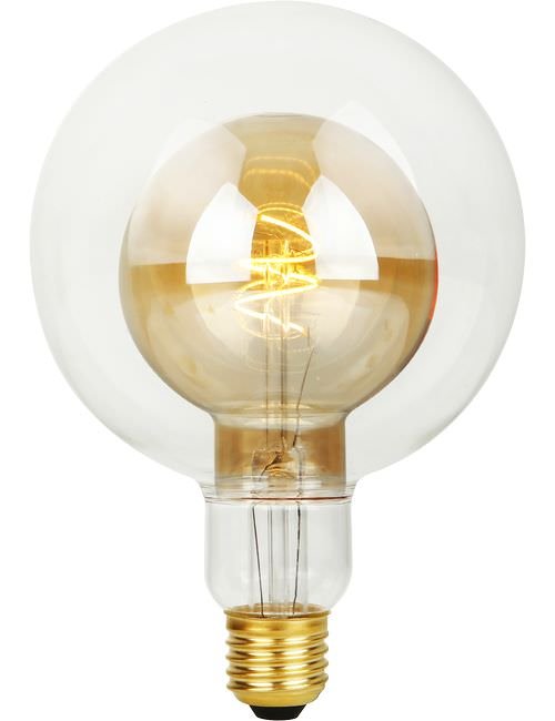 SPL LED E27 Flex Double Globe G125x180 470Lm 4.9W 922 AC Clear/Gold Dim