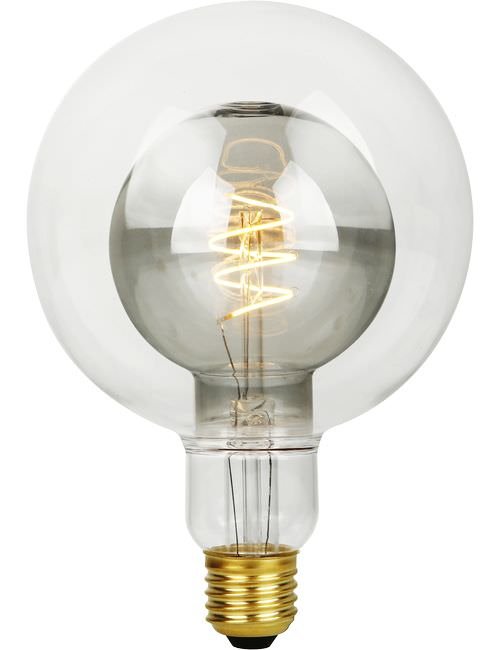 SPL LED E27 Flex Double Globe G125x180 470Lm 5.5W 822 AC Clear/Smoke Dim