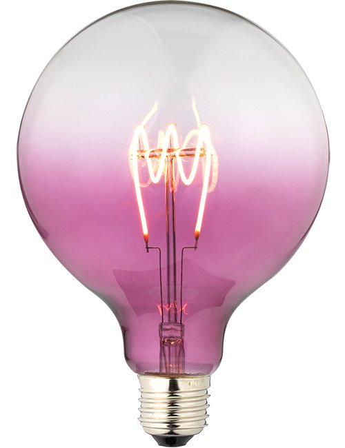 SPL LED E27 Fila Flex TR Globe G125x180 230V 140Lm 4W AC Purple Dim