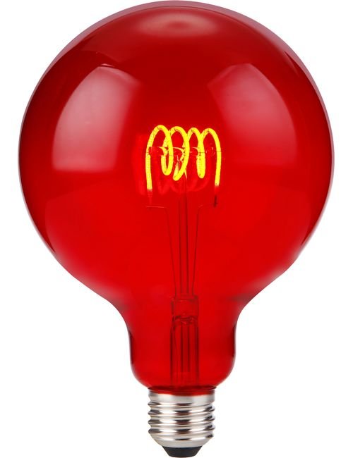 SPL LED E27 Fila Flex TR Globe G125x180 230V 60Lm 4W AC Red Dim