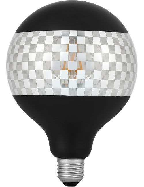SPL LED E27 Fila Laser Blox G125x180 230V 120Lm 4W 925 AC Black Dim