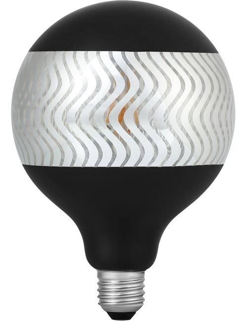SPL LED E27 Fila Laser Ripple G125x180 230V 120Lm 4W 925 AC Black Dim