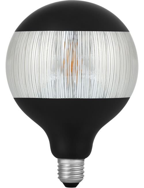SPL LED E27 Fila Laser Stripe G125x180 230V 120Lm 4W 925 AC Black Dim