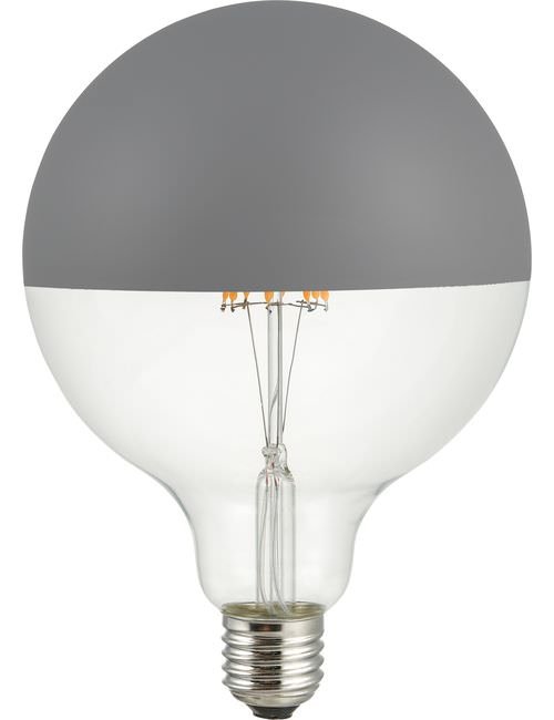 SPL LED E27 Fila Globe Top Mirror G125x180 230V 470Lm 6.5W 925 AC Grey Dim