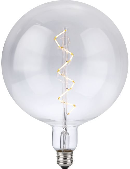 SPL LED E27 Fila XXL Globe Spiral G200x262 230V 580Lm 6W 925 AC Clear Dim