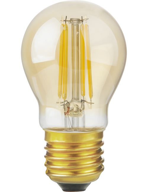 SPL LED E27 Fila Ball G45x80 230V 470Lm 4.7W 922 AC Gold Dim