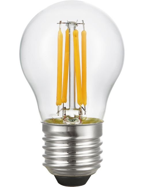 SPL LED E27 Fila Ball G45x80 24V 310Lm 4W-AC 3W-DC 925 AC/DC Clear Non-Dim