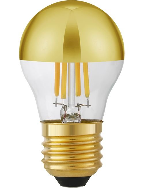 SPL LED E27 Fila Ball Top Mirror G45x75 230V 250Lm 4W 925 AC Gold Dim