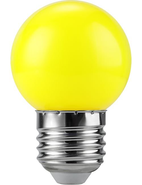 SPL LED E27 Ball G45x68 230V 1W 320° AC Yellow Non-Dim