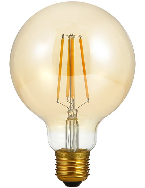 SPL LED E27 Fila Globe G95x140 230V 350Lm 4W 922 AC Gold Dim