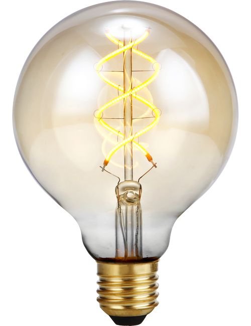 SPL LED E27 Fila Flex DH Globe G95x135 460Lm 5W 822 AC Gold 3step-Dim