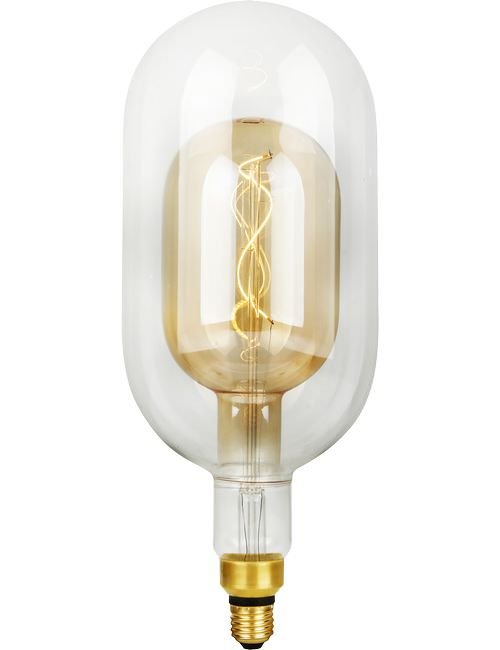 SPL LED E27 Flex Double Tube T150x385 470Lm 4.9W 922 AC Clear/Gold Dim