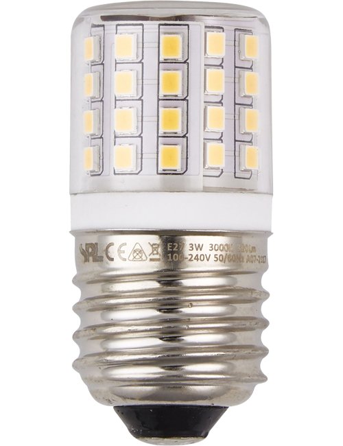SPL LED E27 Tube T27x60 24-30V 550Lm 4.5W 830 AC/DC Clear Non-Dim