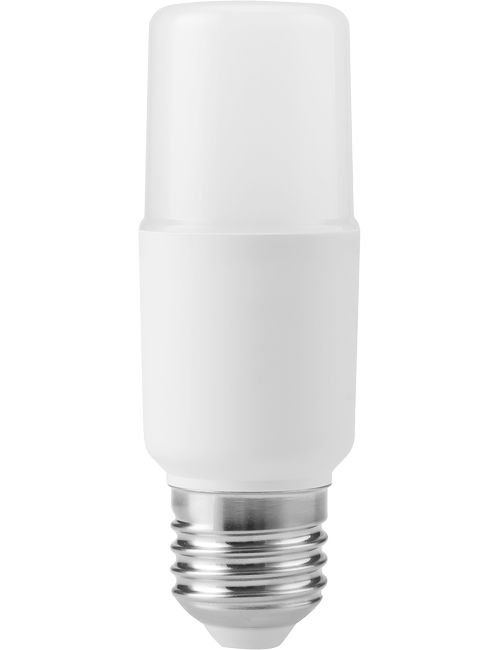 SPL LED E27 Stick T38x108 95-265V 810Lm 7W 830 180° AC/DC Opal Non-Dim