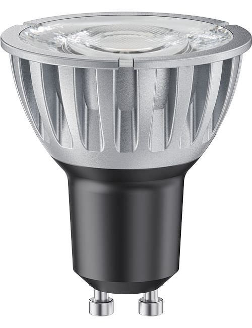 SPL LED GU10 MR16 50x57 230V 480Lm 6.5W 927 10° AC Silver Dim