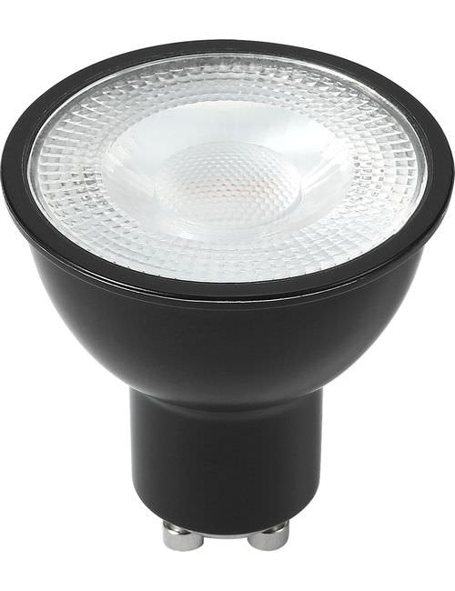 SPL LED GU10 MR16 50x54 230V 430Lm 5W 827 35° AC Black Dim