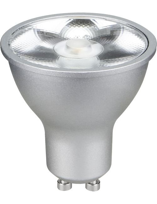 SPL LED GU10 MR16 50x55 230V 430Lm 6W 827 17° AC Silver Dim
