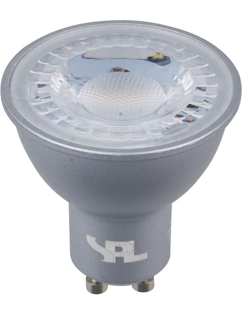 SPL LED GU10 MR16 50x55 230V 360Lm 5W 830 40° AC Silver Dim