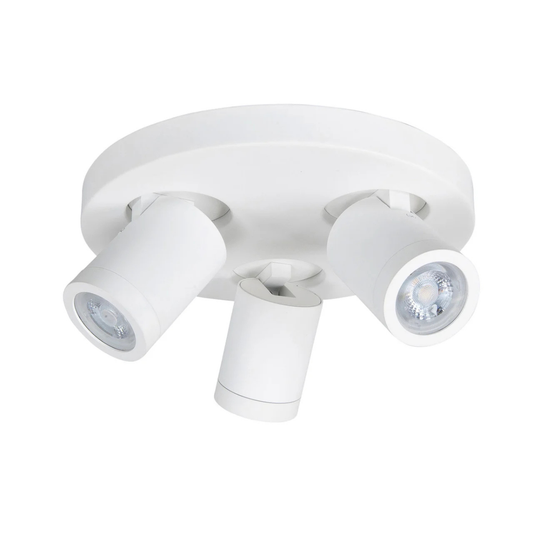 Highlight Opbouwspot IP44 Oliver Wit Rond 3L