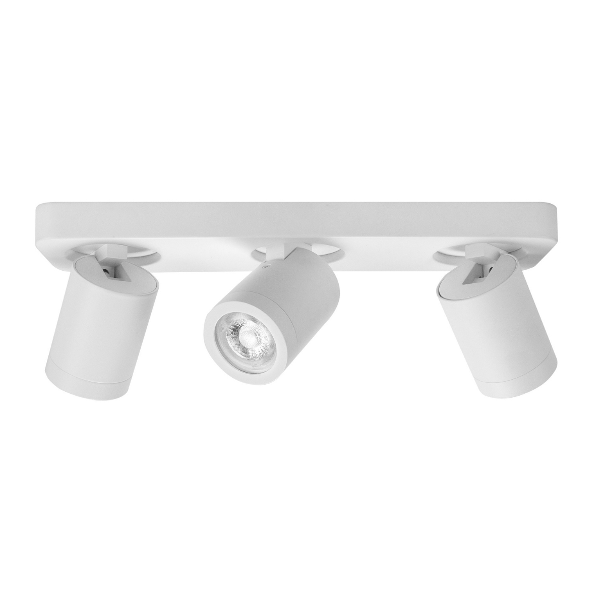 Highlight Opbouwspot IP44 Oliver Wit Recht 3L