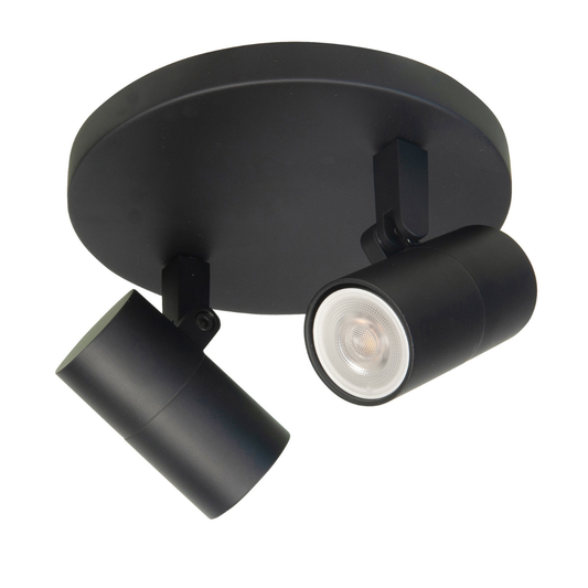 Highlight Opbouwspot Piccolo Zwart Rond 2L