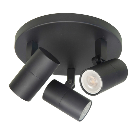 Highlight Opbouwspot Piccolo Zwart Rond 3L