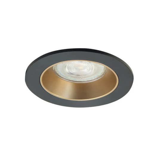 Highlight Inbouwspot Zwart/Goud L