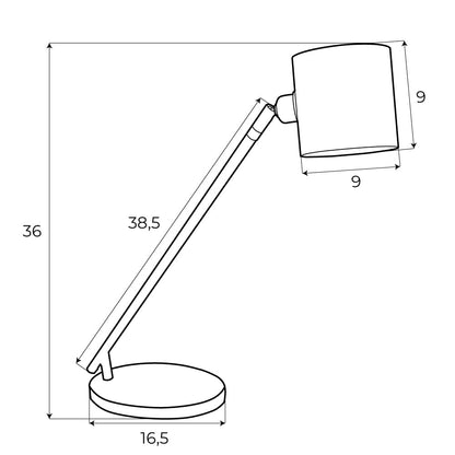 Maxlight T0052 Tafellamp Laxer Wit