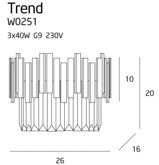 Maxlight W0251 Wandlamp Trend